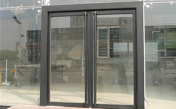 贵南玻璃地弹门