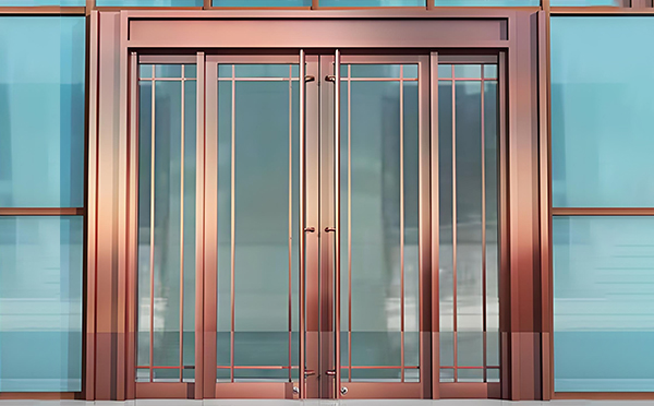 贵南玻璃地弹门